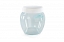 Glass storage jar "Avena Drop" 0,5 L, snow-white